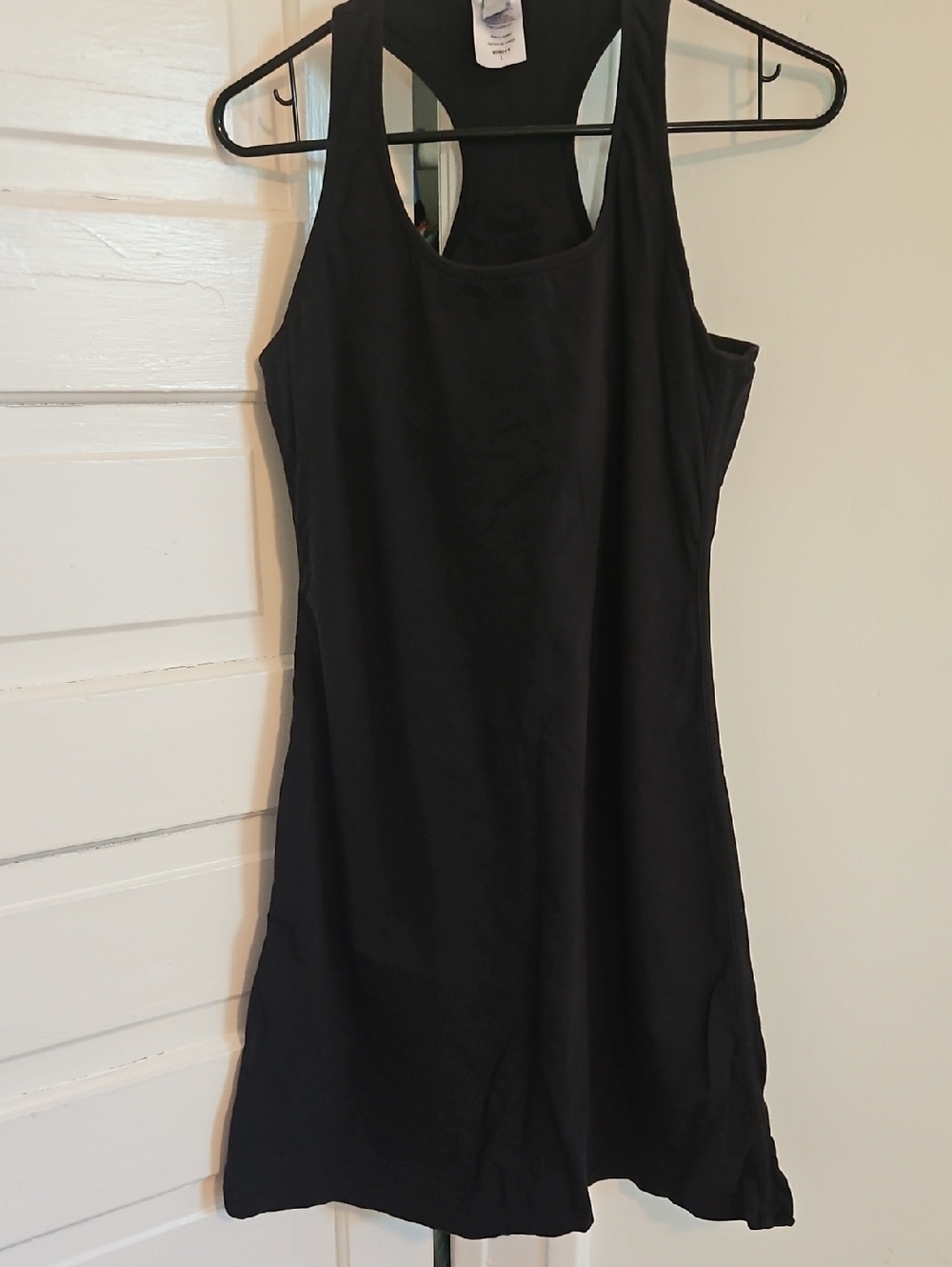 Water Girl Black Racerback Tank Dress